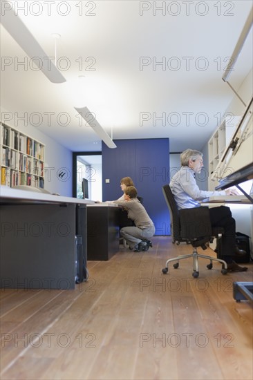 Employees of design agency at work. 
Photo : Jan Scherders