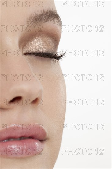 Close-up of female face with make-up.
Photo: Jan Scherders