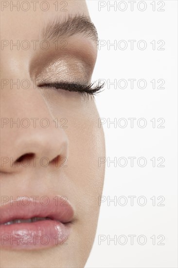 Close-up of female face with make-up. 
Photo : Jan Scherders