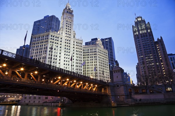 USA, Illinois, Chicago, City view. 
Photo: Henryk Sadura