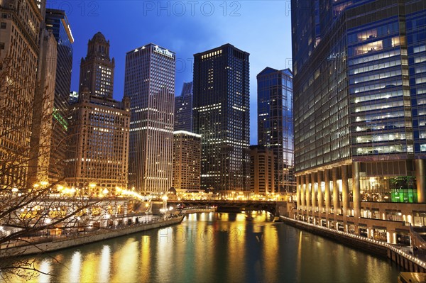 USA, Illinois, Chicago, City view. 
Photo: Henryk Sadura