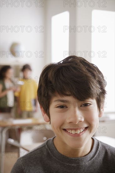 Portrait of schoolboy (12-13). 
Photo: Rob Lewine