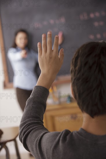 Schoolboy (12-13) at school. 
Photo: Rob Lewine