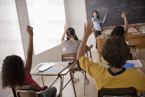 Children (10-11,12-13) at school. 
Photo: Rob Lewine