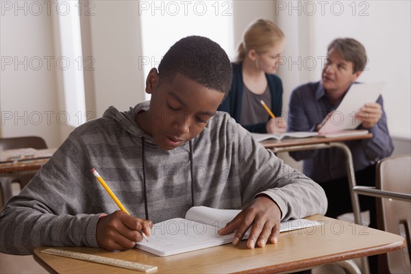 Teenagers(14-15) at school. 
Photo : Rob Lewine