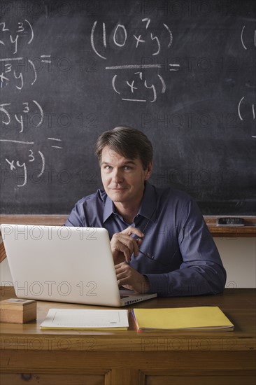 Portrait of maths teacher.
Photo : Rob Lewine