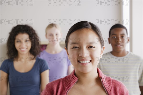 Portrait of teenage students (14-15, 16-17). 
Photo : Rob Lewine