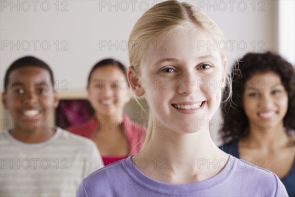 Portrait of teenage students (14-15, 16-17). 
Photo : Rob Lewine