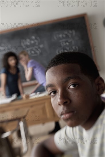 Teenagers (14-15, 16-17) at school. 
Photo : Rob Lewine