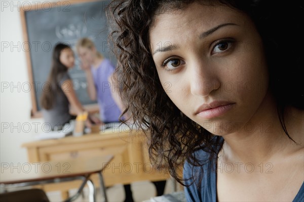 Teenage girls (14-15, 16-17) at school. 
Photo : Rob Lewine