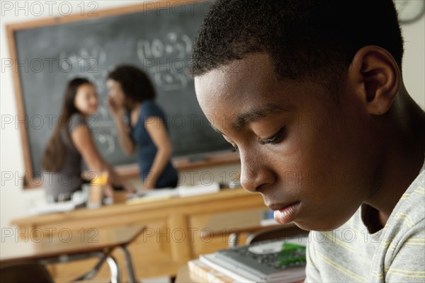 Teenagers (14-15, 16-17) at school. 
Photo: Rob Lewine