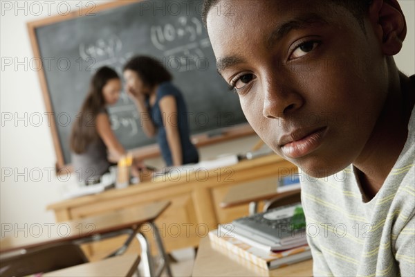 Teenagers (14-15, 16-17) at school. 
Photo: Rob Lewine