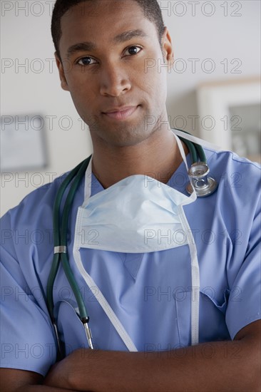 Portrait of young doctor. 
Photo: Rob Lewine