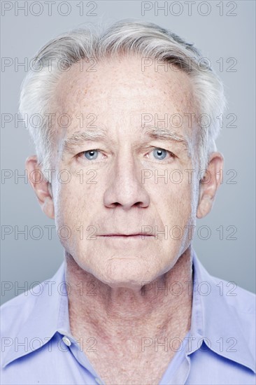 Portrait of senior man, studio shot. 
Photo: Rob Lewine
