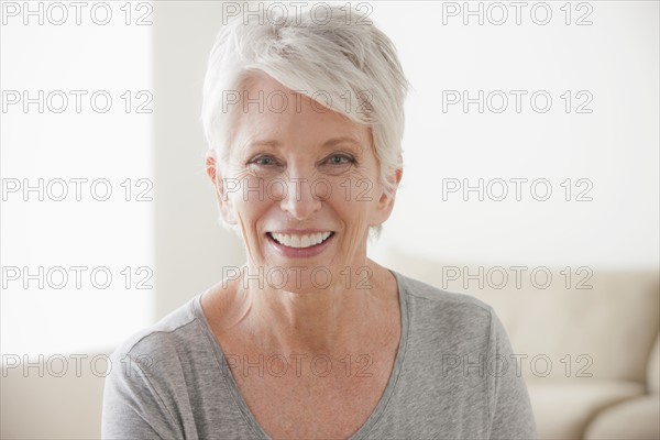 Portrait of smiling senior woman. 
Photo : Rob Lewine