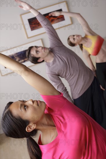 Young people during fitness. 
Photo : Rob Lewine