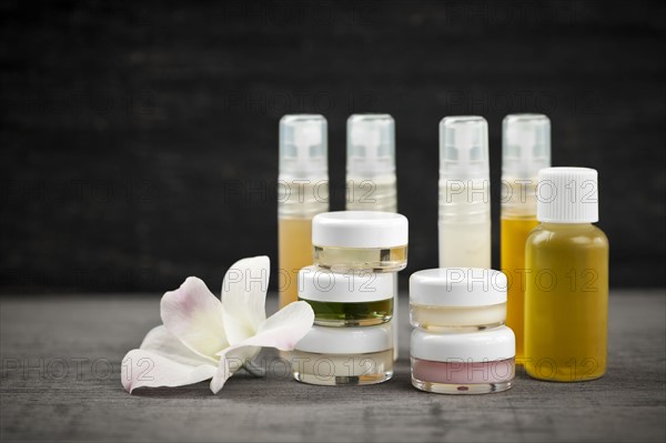 Skincare products, studio shot. 
Photo: Elena Elisseeva