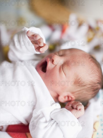 Portrait of newborn baby boy(2-5 months). 
Photo: Jessica Peterson