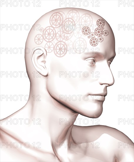 Conceptual image of human brain. 
Photo : Calysta Images