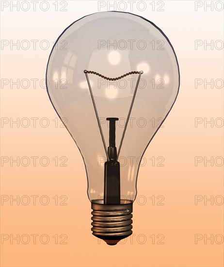 Single "light bulb" on coloured background. 
Photo : Calysta Images