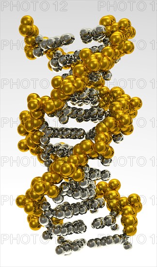 Digitally generated image of helix structure. 
Photo : Calysta Images