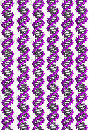 Digitally generated image of helix structure. 
Photo : Calysta Images