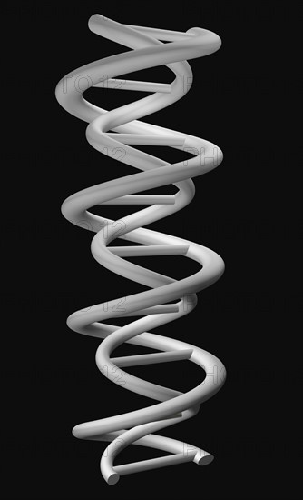 Digitally generated image of helix structure. 
Photo : Calysta Images