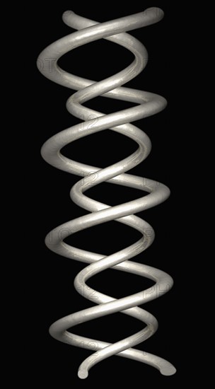 Digitally generated image of helix structure. 
Photo : Calysta Images