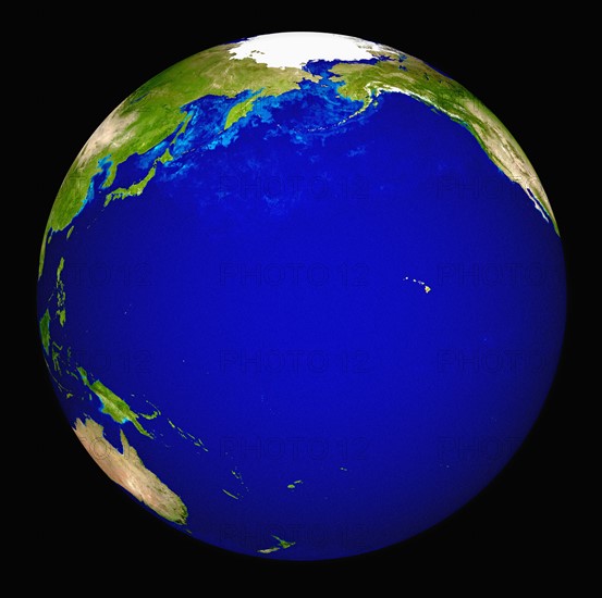 Digitally generated image of planet earth. 
Photo: Calysta Images