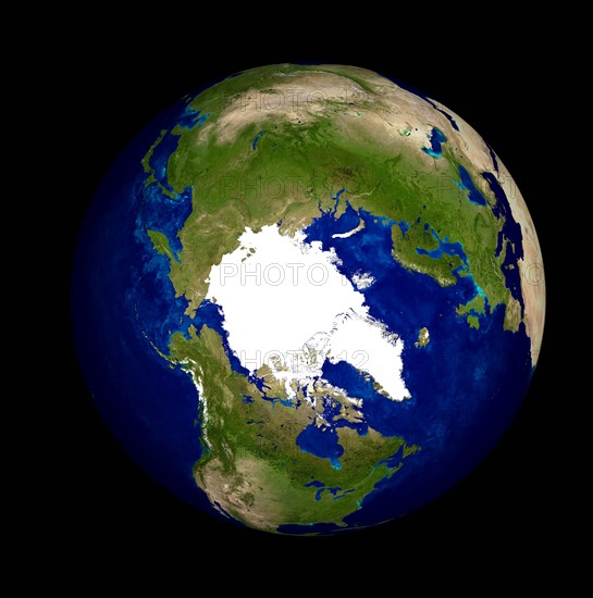 Digitally generated image of planet earth. 
Photo: Calysta Images