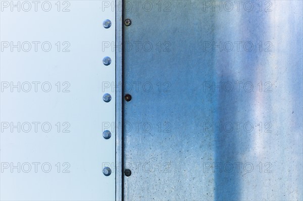 Detail of metal with rivets.