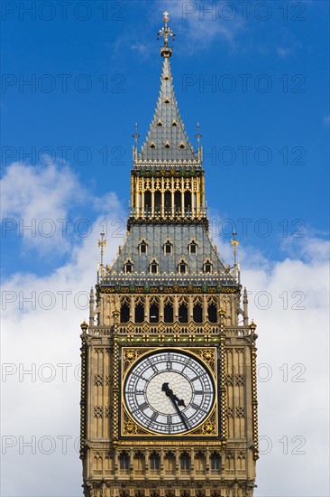 UK, London, Detail of Big Ben.