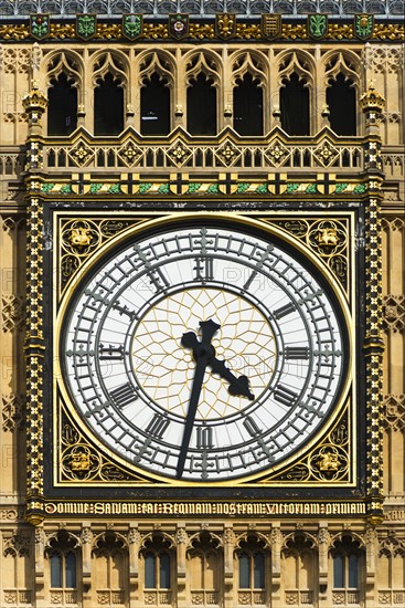 UK, London, Detail of Big Ben.