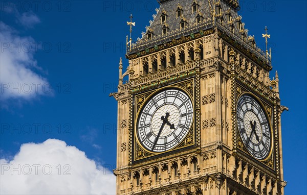 UK, London, Detail of Big Ben.