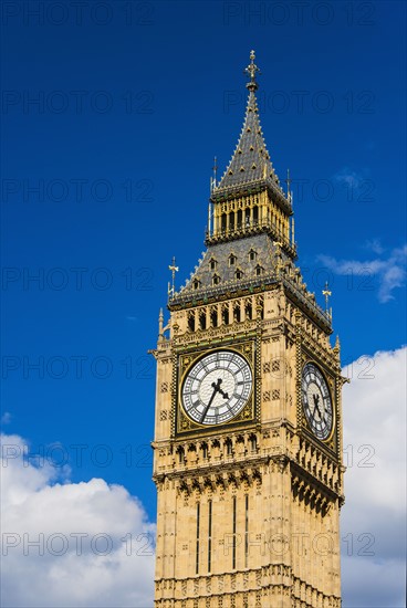 UK, London, Detail of Big Ben.