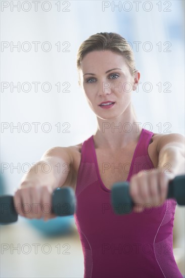 Woman exercising.