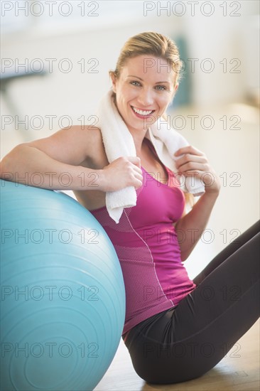 Woman in gym.