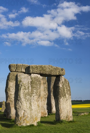 UK, England, Wiltshire, Stonehenge monument.