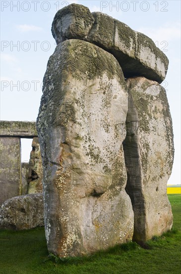 UK, England, Wiltshire, Stonehenge monument.