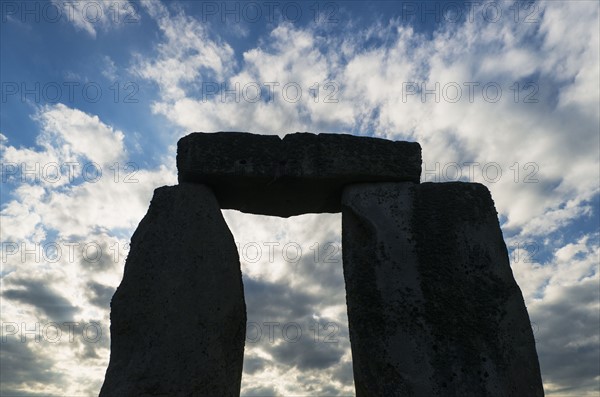 UK, England, Wiltshire, Stonehenge monument.