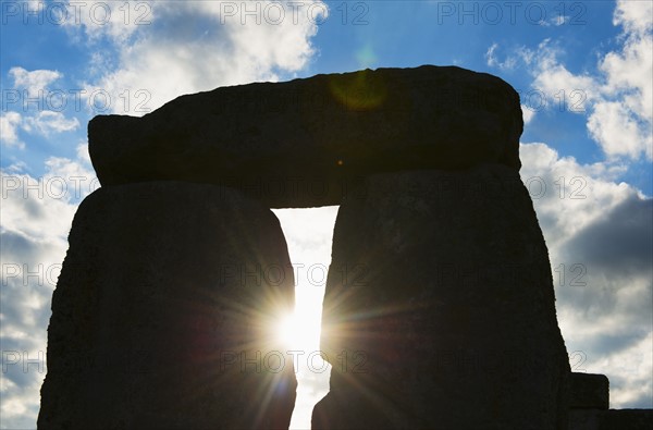 UK, England, Wiltshire, Stonehenge monument.