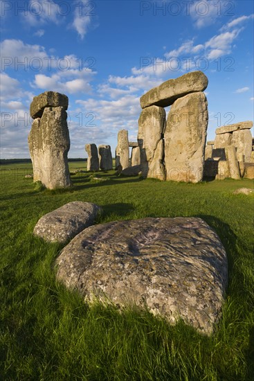 UK, England, Wiltshire, Stonehenge monument.