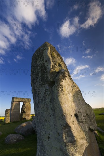 UK, England, Wiltshire, Stonehenge monument.