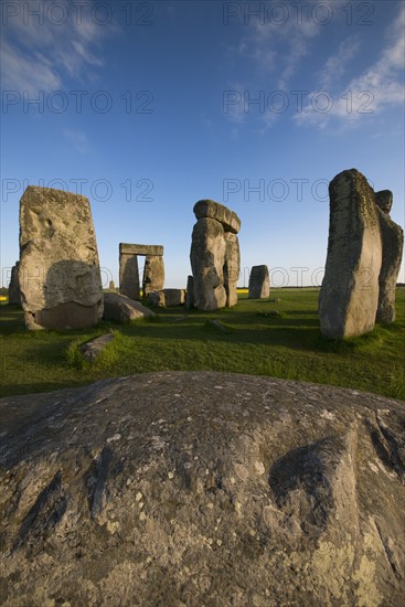 UK, England, Wiltshire, Stonehenge monument.