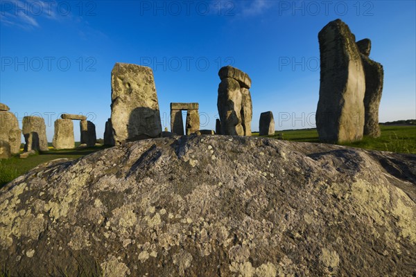 UK, England, Wiltshire, Stonehenge monument.