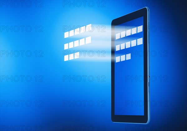 Digital composite showing tablet .