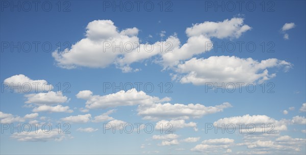 Blue sky and white clouds.