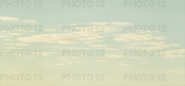 Blue sky and white clouds.