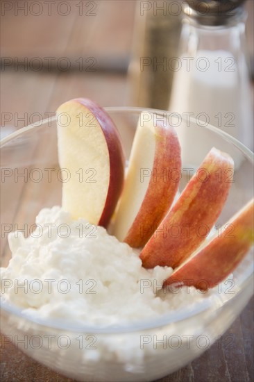 Fruit dessert with whipped cream. Photo : Jamie Grill