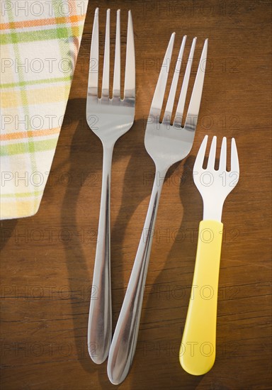 Forks on table. Photo : Jamie Grill